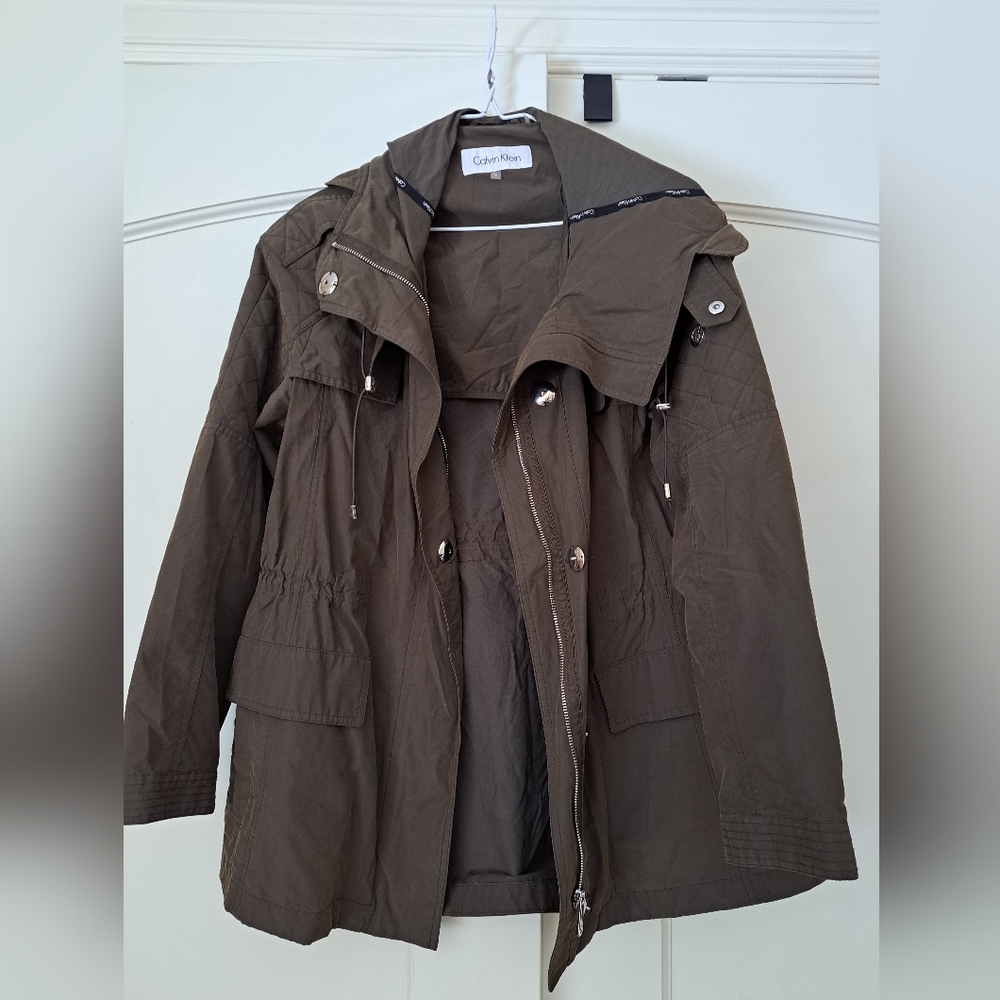Calvin Klein Utility Jacket Coat Outerwear Hood